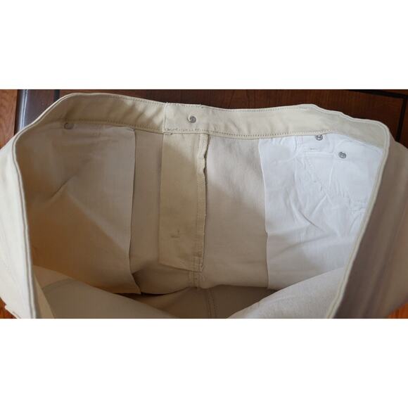 Woman Within Plus Size 18W Tall Khaki Beige Straight Leg Jeans Pants - Picture 9 of 14